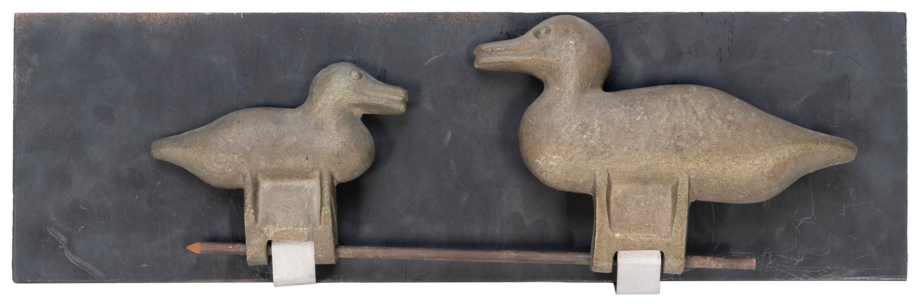  Cast Iron Duck and Duckling Shooting Targets. Circa 1900s. ...