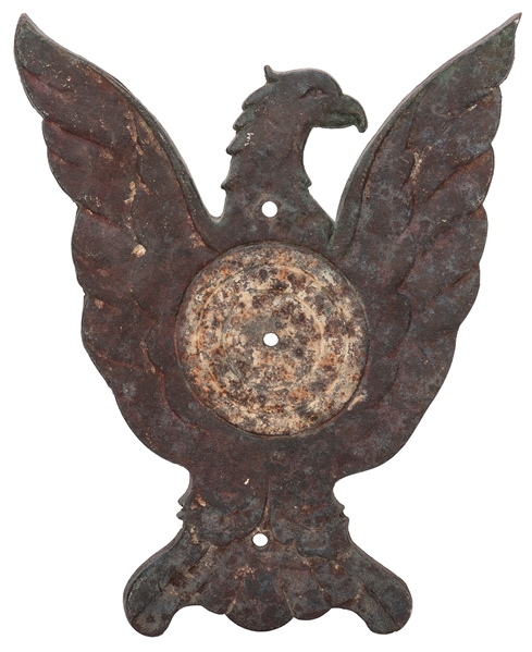  H.C. Evans Cast Iron Eagle Shooting Target: Chicago, ca. 19...