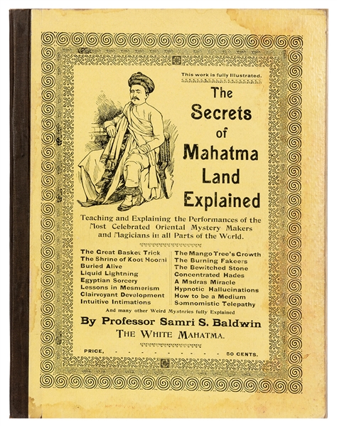  BALDWIN, Samri. The Secrets of Mahatmaland Explained. (Broo...