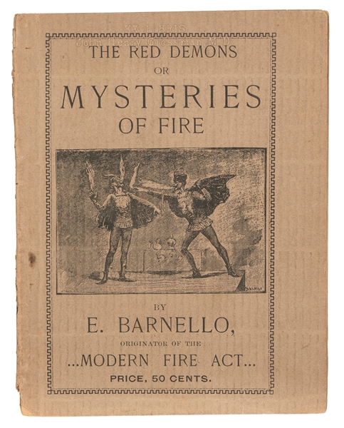  BARNELLO, E. The Red Demons, or Mysteries of Fire [presenta...