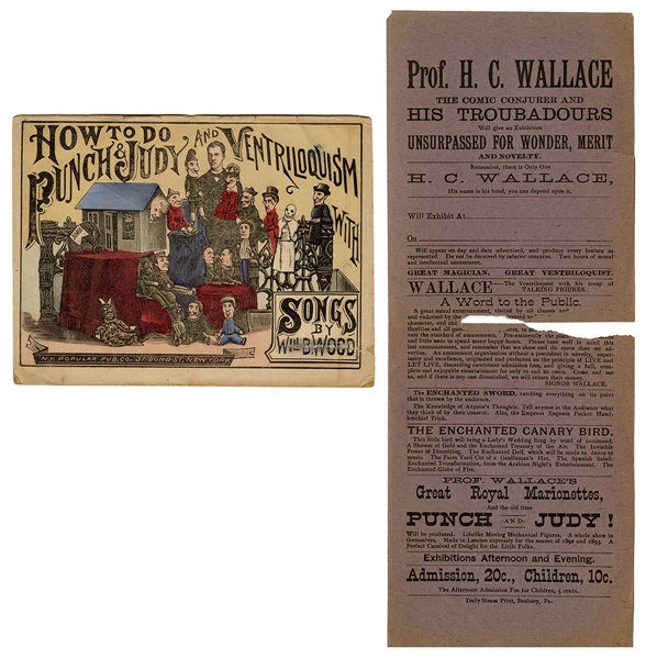  WOOD, Will B. How to Do Punch & Judy and Ventriloquism. New...