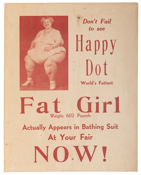  Don’t Fail to See Happy Dot Window Card. Circa 1930s. Adver...