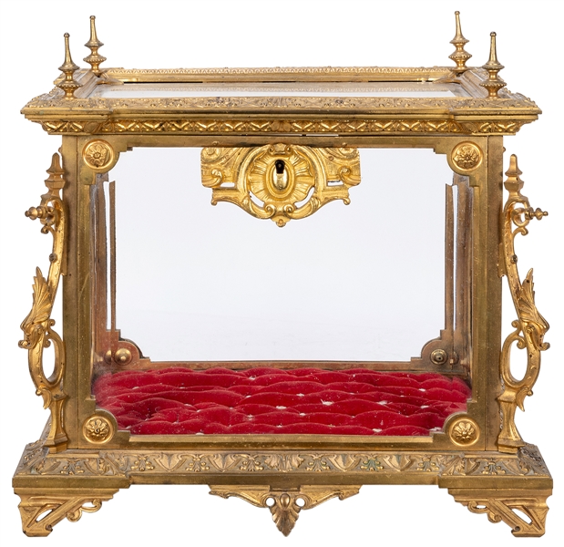  Fine French Gilt Bronze and Glass Case / Tantalus. 19th cen...