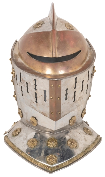  Knight’s Helmet. 20th century. Reproduction helmet. Height ...