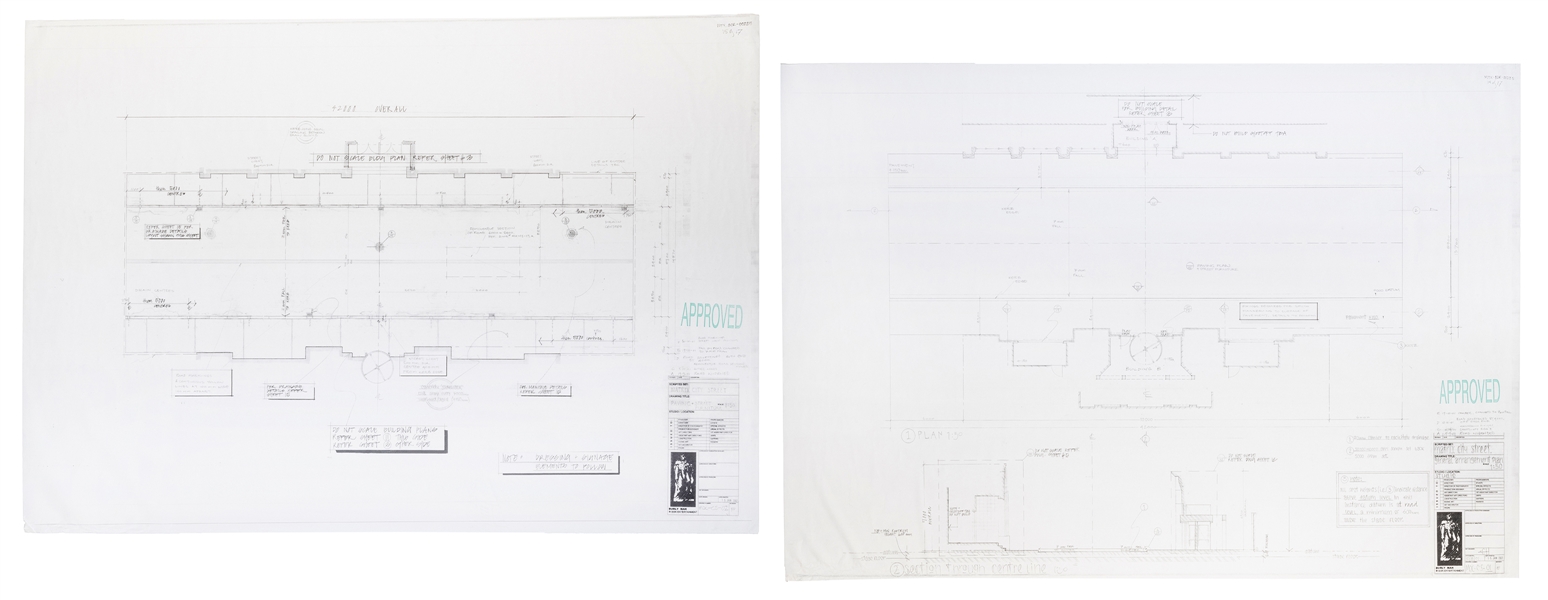  Original Production Concept Blueprints of City Streets from...