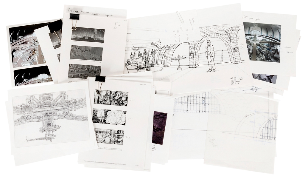  A Large Group of Original Concept Art and Drawings from The...