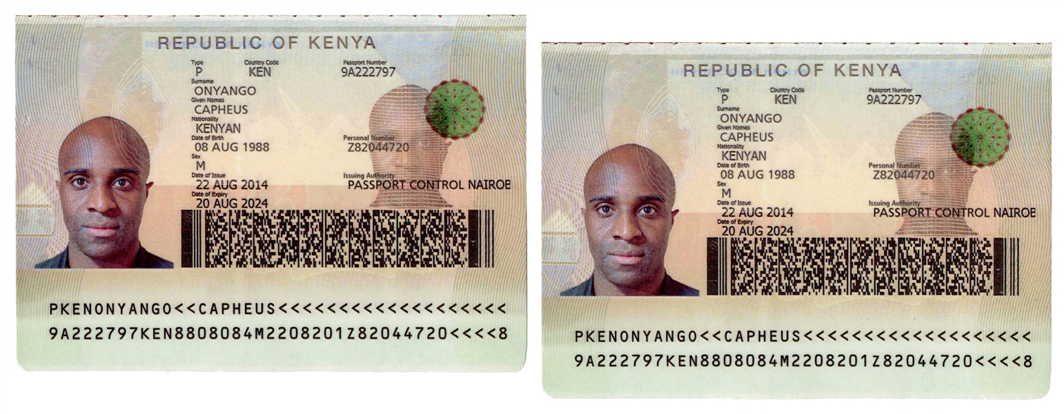  Capheus Onyango Passport Props from Sense8. A pair of prop ...