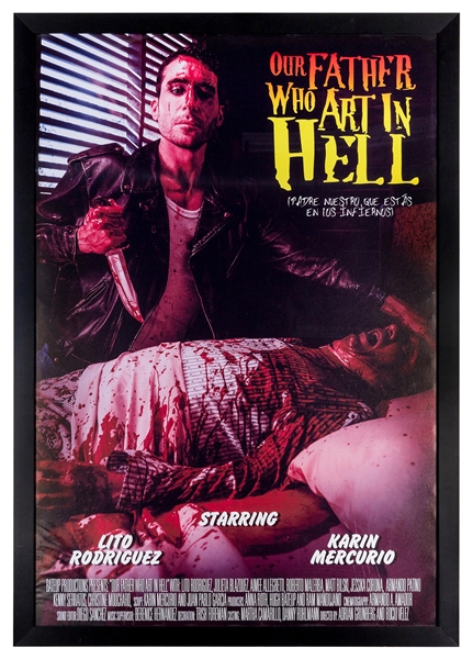  Our Father Who Art in Hell Screen-Used Prop Poster from Sen...