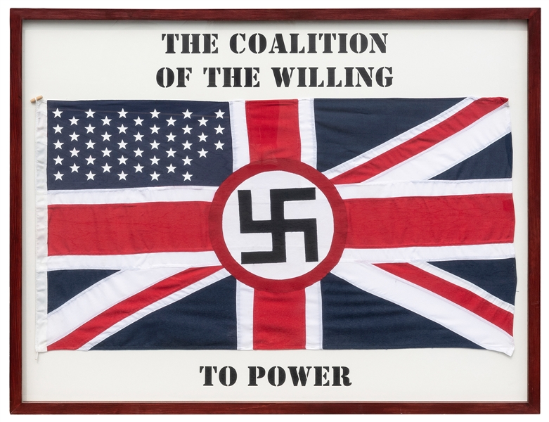  The Coalition of the Willing to Power Screen-Used Prop Flag...