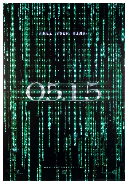  The Matrix Reloaded Advance Holofoil One-Sheet Poster Lot (...