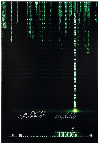  A Group of 5 The Matrix Revolutions Teaser Posters Signed b...