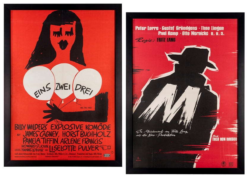  A Pair of German Movie Posters. German A1 format posters in...