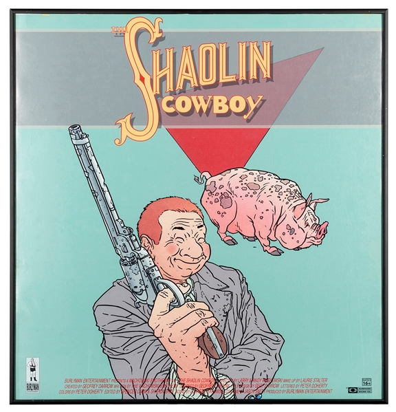  DARROW, Geof. The Shaolin Cowboy Movie Poster. Burlyman Ent...