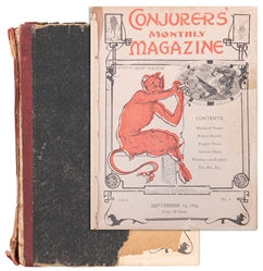  Conjurers’ Monthly Magazine. Harry Houdini. Monthly. V1 N1 ...