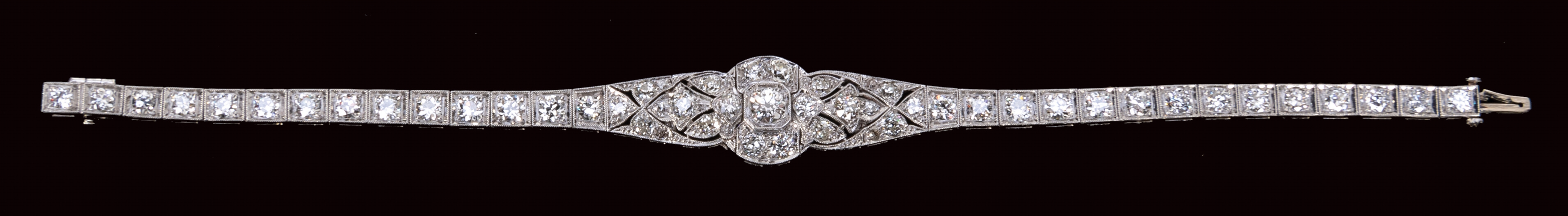  [HOUDINI FAMILY] Houdini-Gifted Art Deco Diamond Bracelet. ...