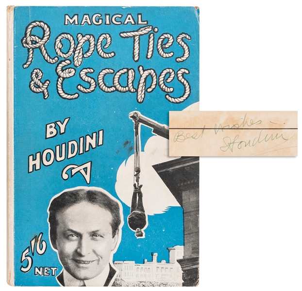  HOUDINI, Harry (Ehrich Weisz). Magical Rope Ties & Escapes,...