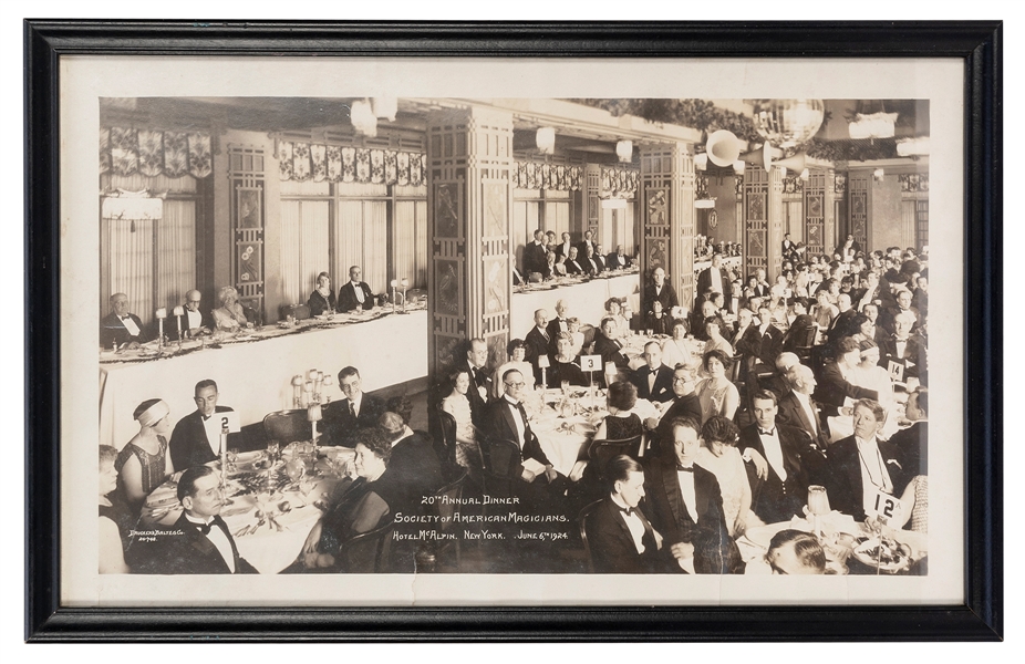  [HOUDINI] S.A.M. 20th Annual Banquet Panoramic Photograph. ...