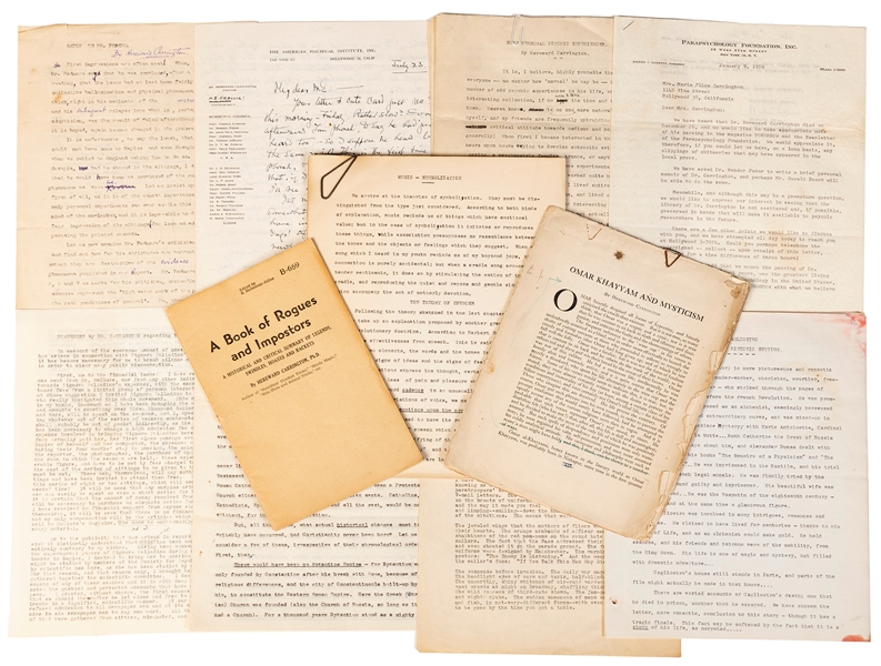  [CARRINGTON – MANUSCRIPTS] An Archive of Manuscripts by Her...
