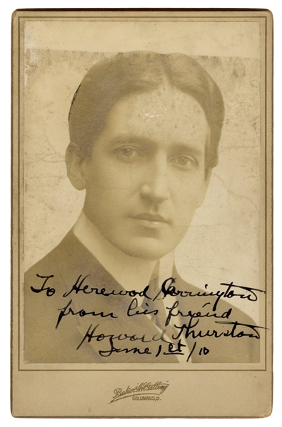  THURSTON, Howard. Portrait of Illusionist Howard Thurston, ...