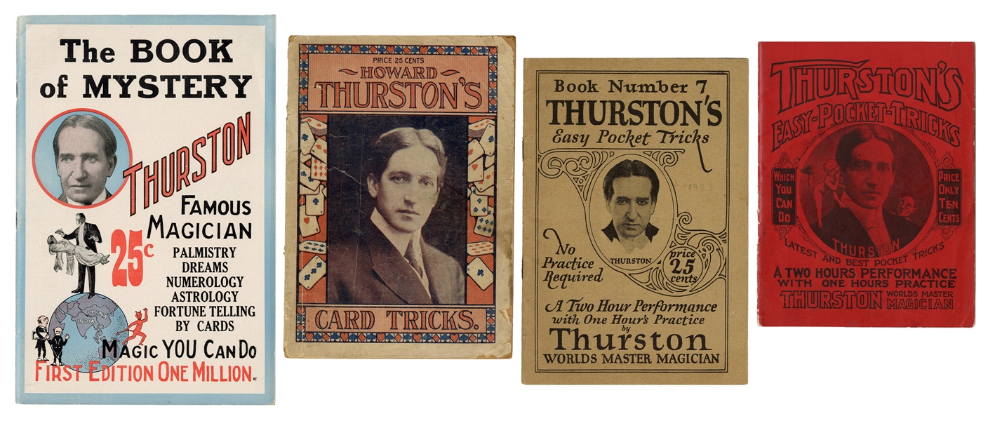  THURSTON, Howard. Four magic pitch books and booklets. Incl...