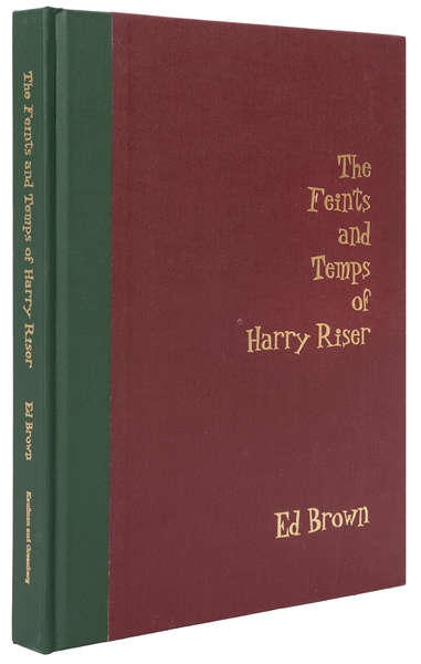  BROWN, Ed. The Feints and Temps of Harry Riser. Washington,...