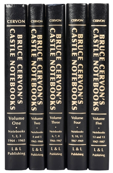  CERVON, Bruce. Bruce Cervon’s Castle Notebooks. Vols. 1–5. ...