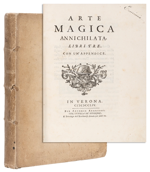  MAFFEI, Francesco Scipione (1675-1755). Arte Magica Annichi...