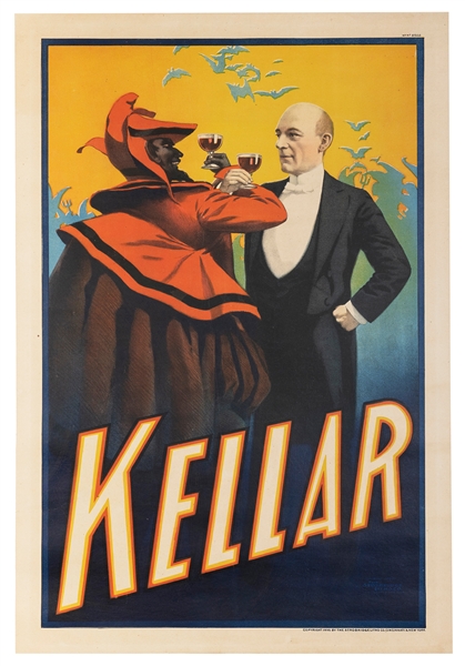 KELLAR, Harry (Heinrich Keller). Kellar. [Toasting the Devi...