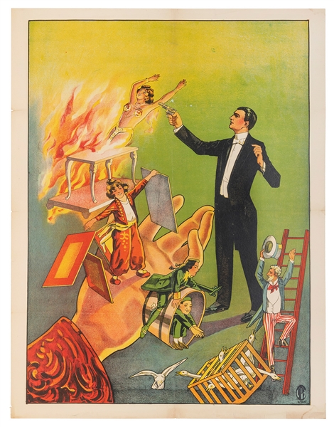  [STOCK POSTER] Illusionist Stock Poster. American Poster Co...