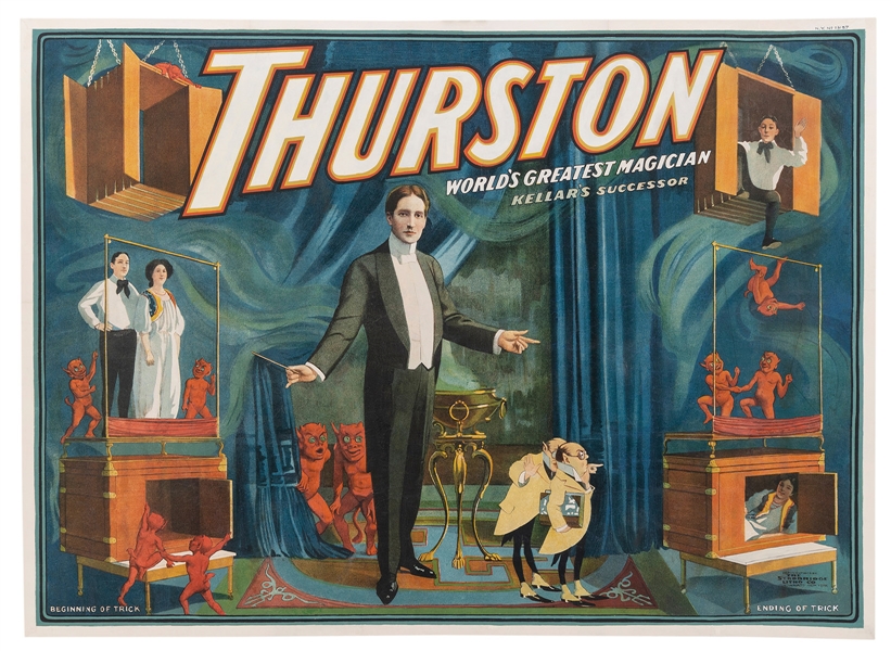  THURSTON, Howard. Thurston / World’s Greatest Magician. Kel...