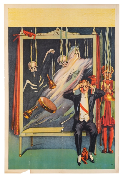  [STOCK POSTER] Spirit Cabinet Stock Poster. Circa 1930. One...