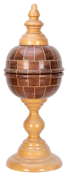  Segmented Egg Vase. Azusa: Owen Magic Supreme, 1990s. A bea...