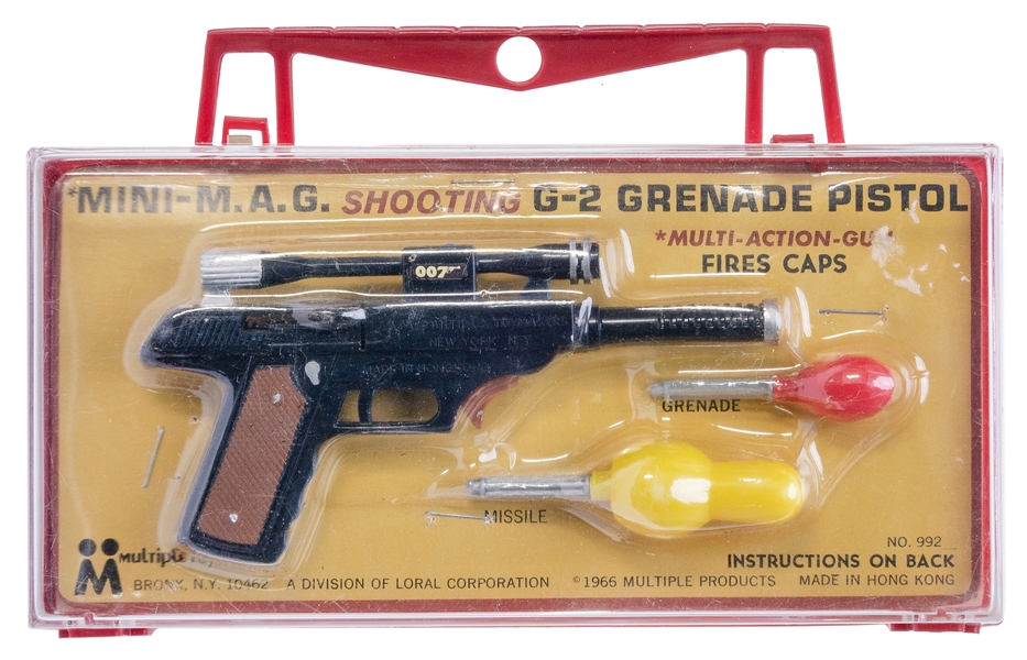  James Bond 007 Mini-M.A.G. Shooting G-2 Grenade Pistol. Bro...