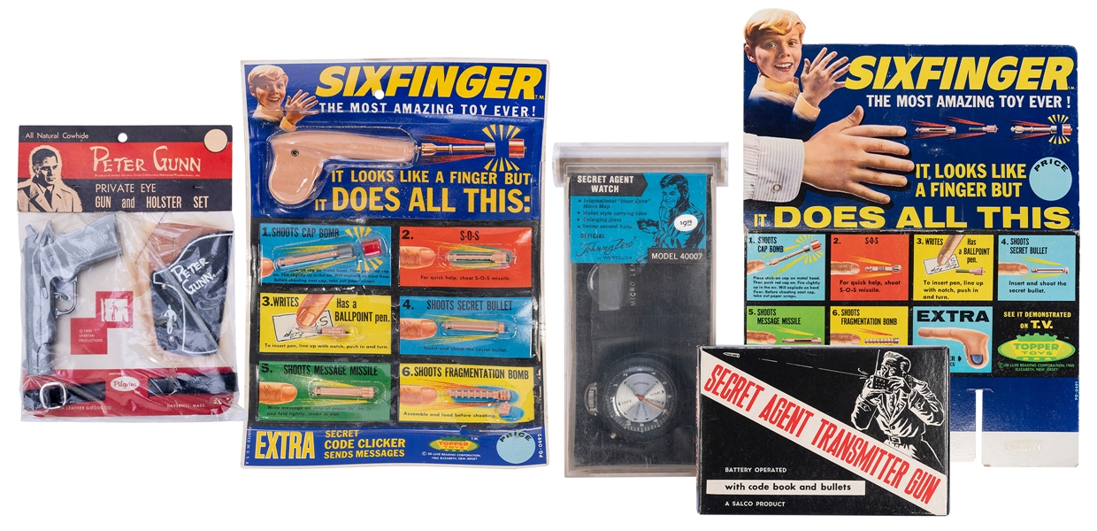  Collection of Vintage Spy Toys Including James Bond Lookali...