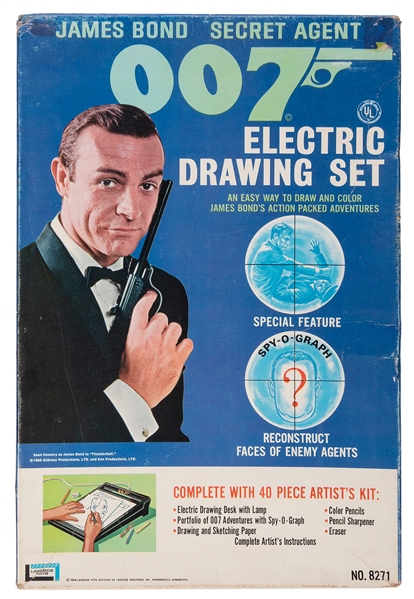  James Bond Secret Agent 007 Electric Drawing Set. Lakeside ...
