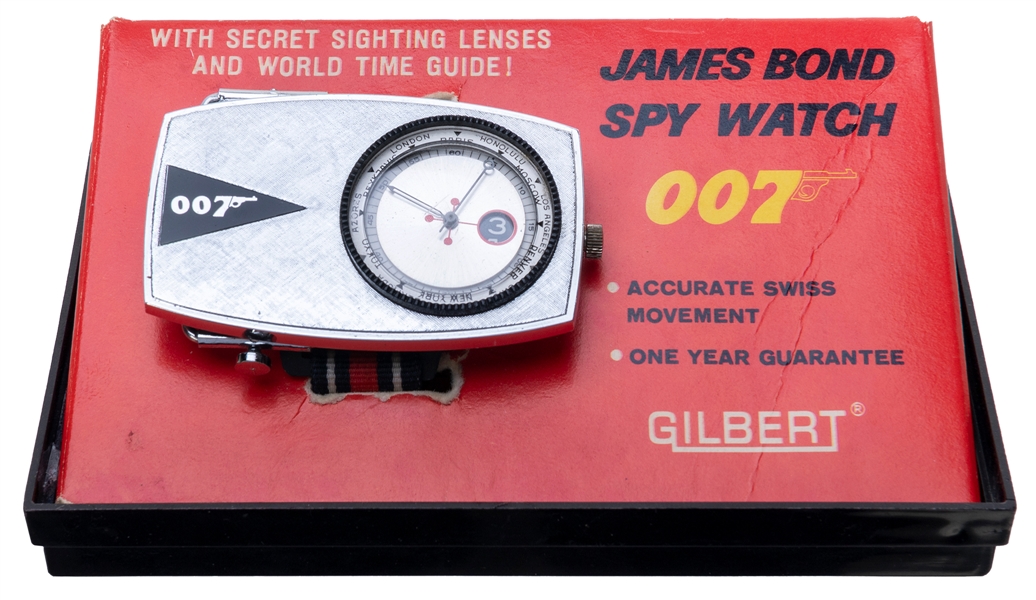  James Bond 007 Spy Watch by A.C. Gilbert in Original Box. A...