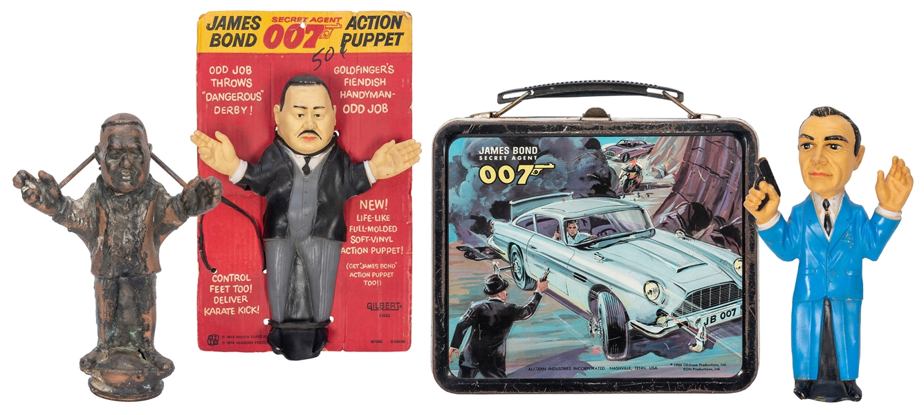  James Bond Gilbert Puppets, Casting Mold, and Lunch Box Gro...