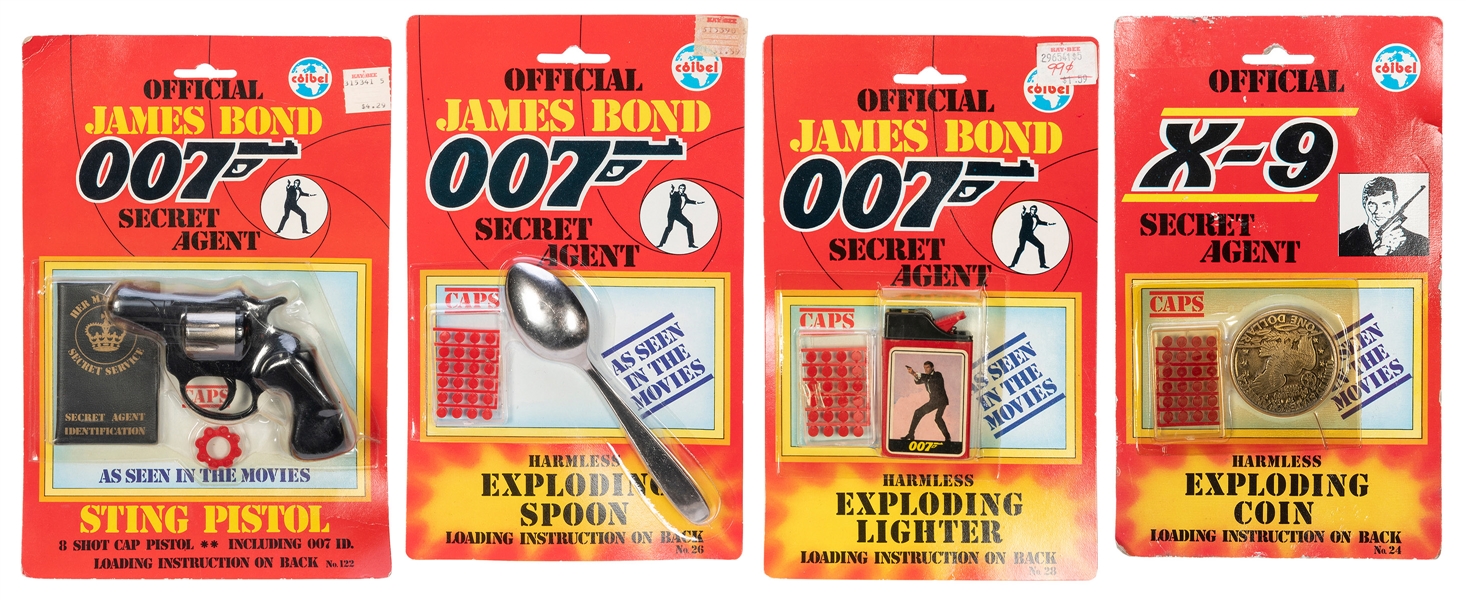  James Bond 007 Coibel Sting Pistol and Others with Original...