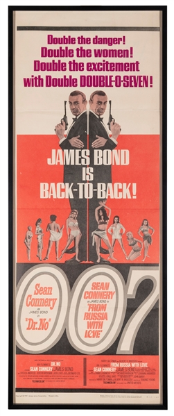  Dr. No / From Russia with Love. United Artists, R-1965. Ins...