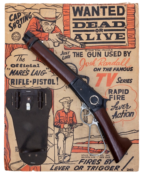  Marx “Wanted Dead or Alive” Mare’s Laig Rifle-Pistol. New Y...