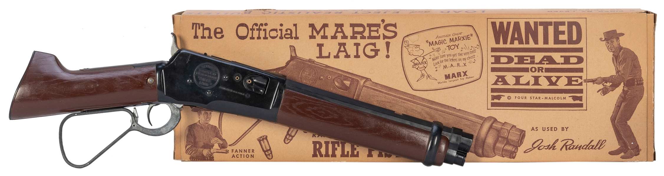  Marx “Wanted Dead or Alive” Mare’s Laig Rifle Pistol. New Y...