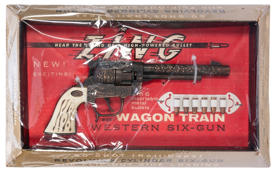  Wagon Train Western Six-Gun with Zing. Leslie-Henry Co./Dia...