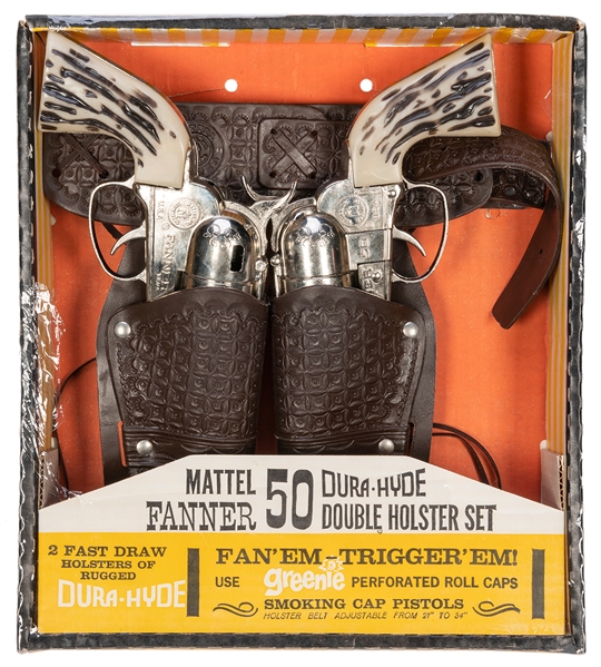  Mattel Fanner-50 Double Holster Set. USA: Mattel, Inc., 196...