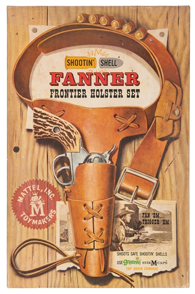  Mattel Fanner Frontier Holster Set. USA: Mattel, 1958. Smok...