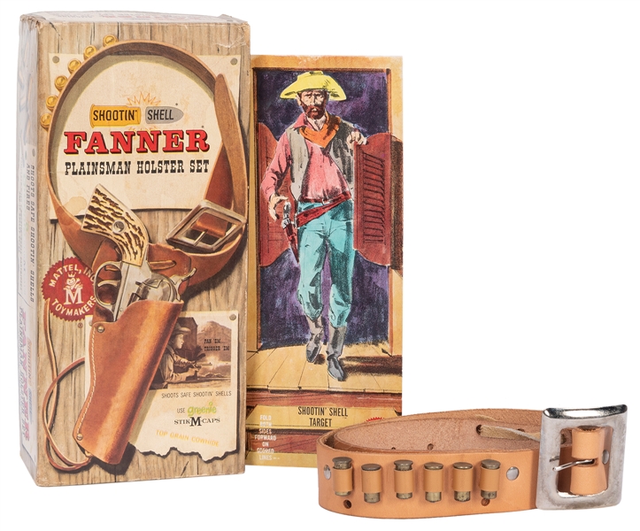  Mattel Shootin’ Shell Fanner Plainsman Holster and Pistol S...