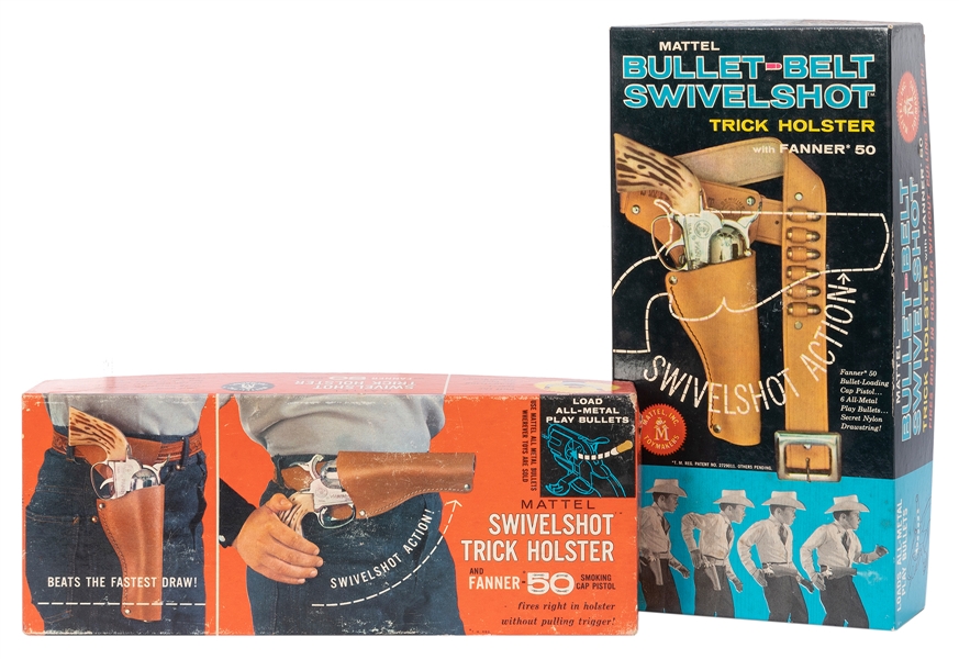  Mattel Swivelshot Fanner-50 Trick Holster Pistol Sets with ...