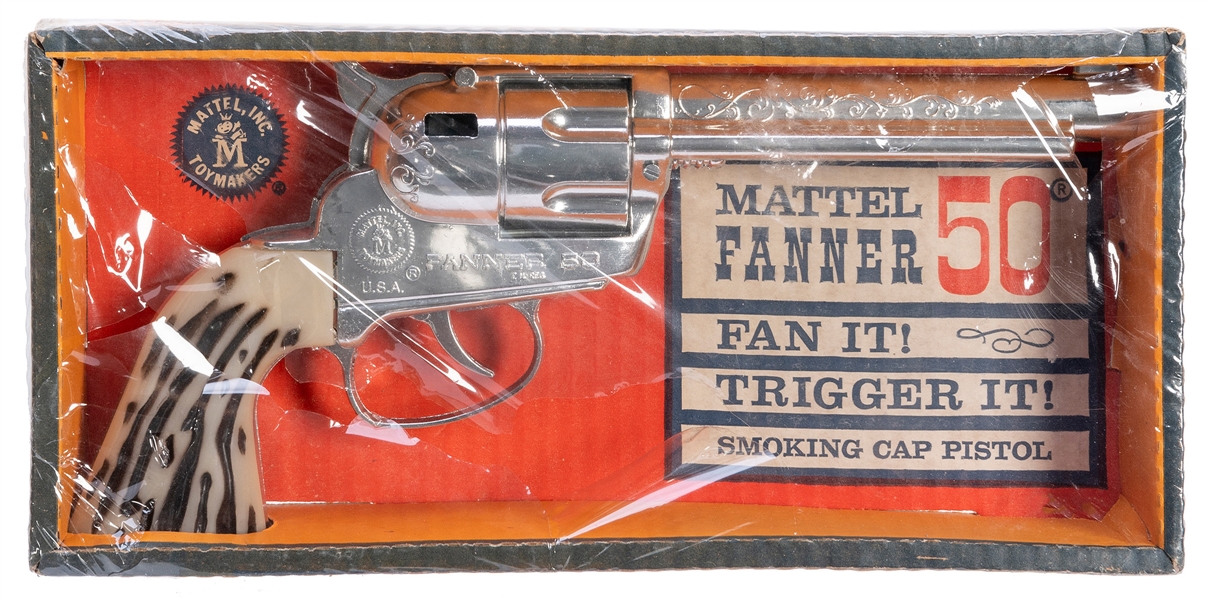  Mattel Fanner-50 Cap Pistol in Original Box. USA: Mattel, I...