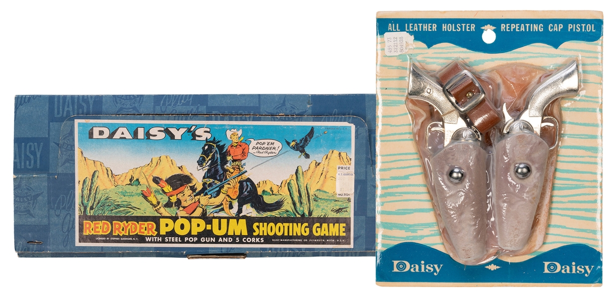  Daisy Red Ryder Pop-Um Shooting Game and Cap Pistol and Hol...