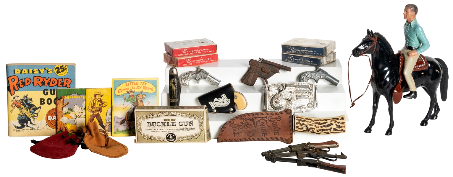  [WESTERN TOYS]. Collection of Western and Cowboy Toys inclu...