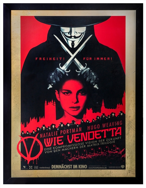 V for Vendetta German Poster. 